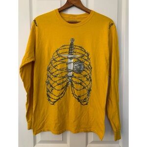 Post Malone Tour Barbed Wire Long Sleeve Size Medium